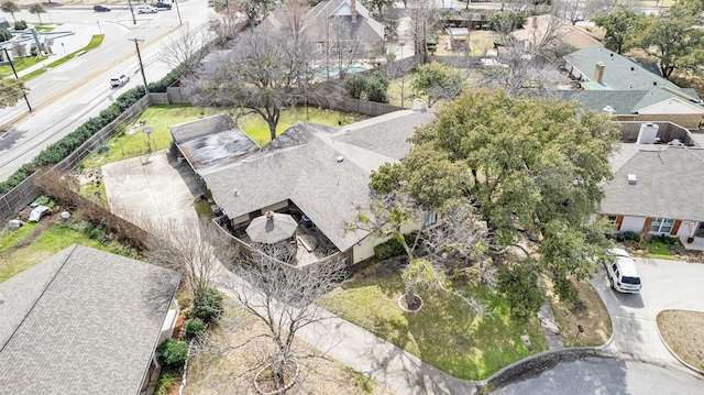 drone / aerial view featuring a residential view