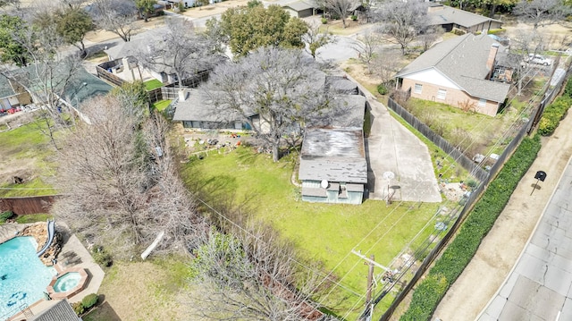 bird's eye view featuring a residential view