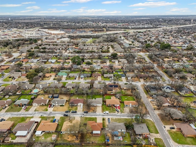 bird's eye view featuring a residential view