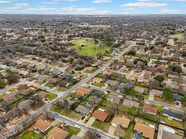 bird's eye view with a residential view