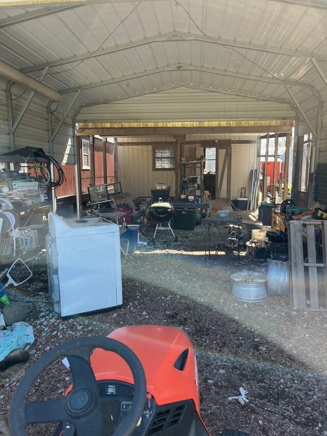 601 Pritchett Ln, Kemp, TX 75143 - garage with washer / clothes dryer