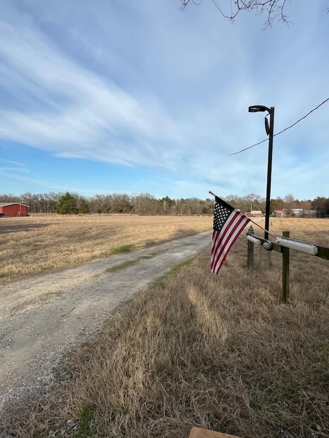 601 Pritchett Ln, Kemp, TX 75143 - view of dirt / gravel road featuring a view of countryside