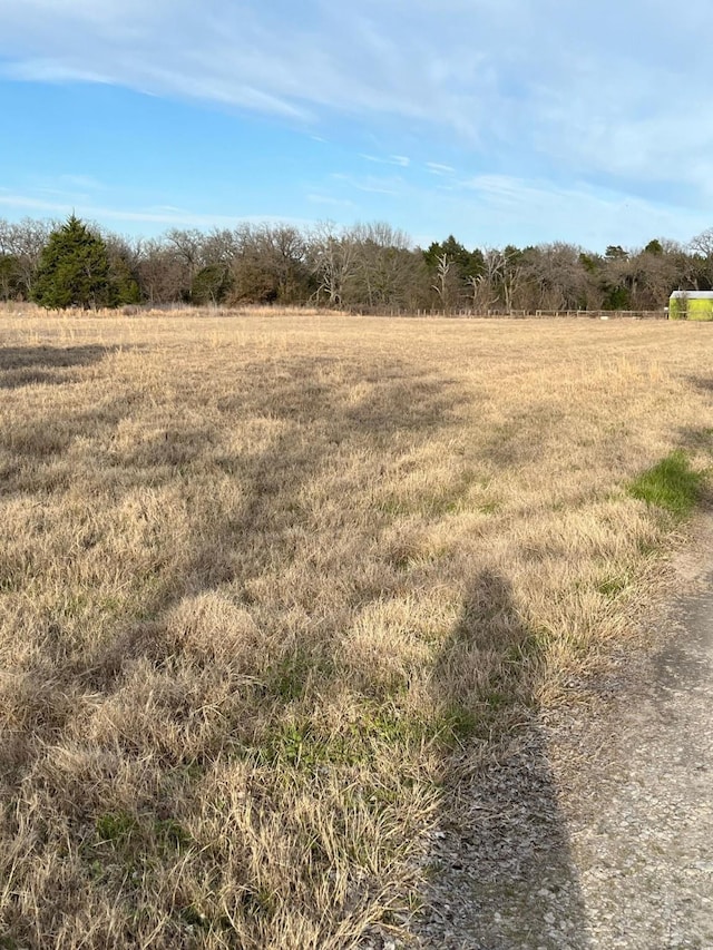 view of landscape featuring a rural view