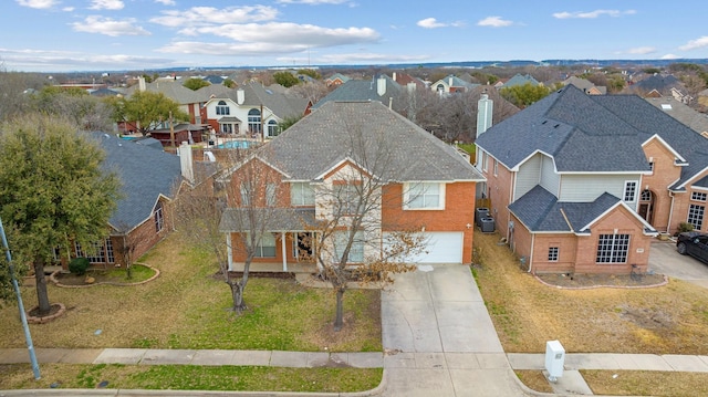 drone / aerial view featuring a residential view