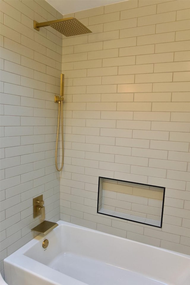 full bathroom featuring  shower combination