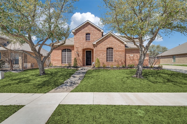 321 Westlake, Forney, TX 75126 - traditional-style house with a front lawn and brick siding