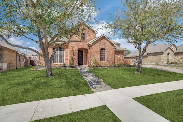 321 Westlake, Forney, TX 75126 - entryway with a notable chandelier, a barn door, baseboards, visible vents, and arched walkways