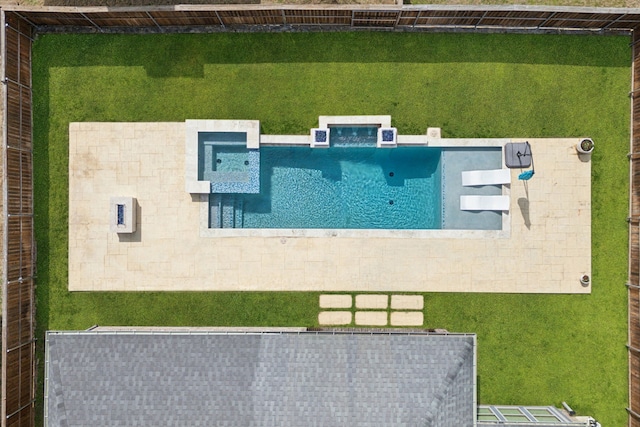 2713 Maverick Way, Celina, TX 75009 - drone / aerial view of a pool area