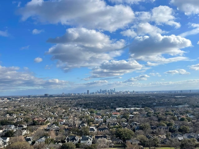 bird's eye view featuring a view of city