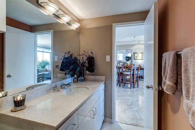 bathroom featuring vanity