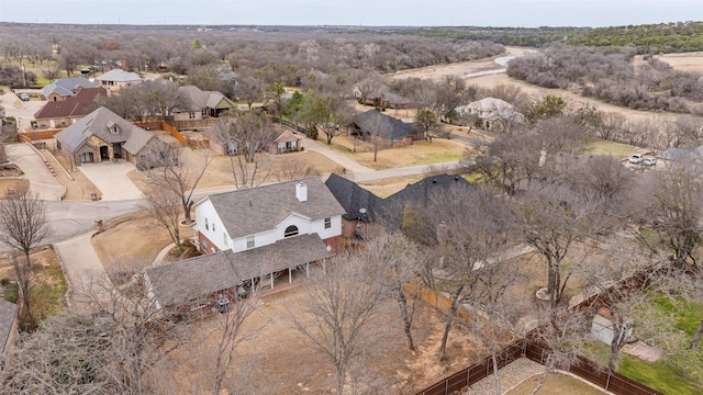 drone / aerial view featuring a residential view