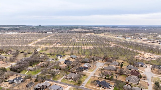 bird's eye view featuring a rural view