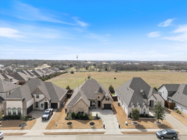 bird's eye view featuring a residential view