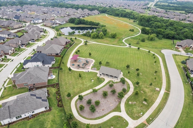 drone / aerial view featuring a residential view