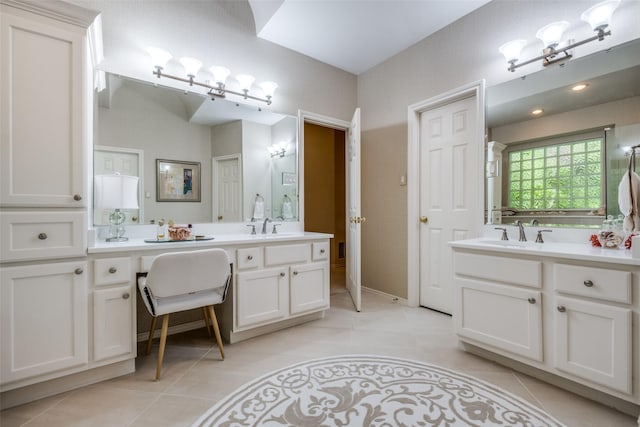 1325 Coral Dr, Coppell, TX 75019 - full bathroom featuring vanity and tile patterned floors