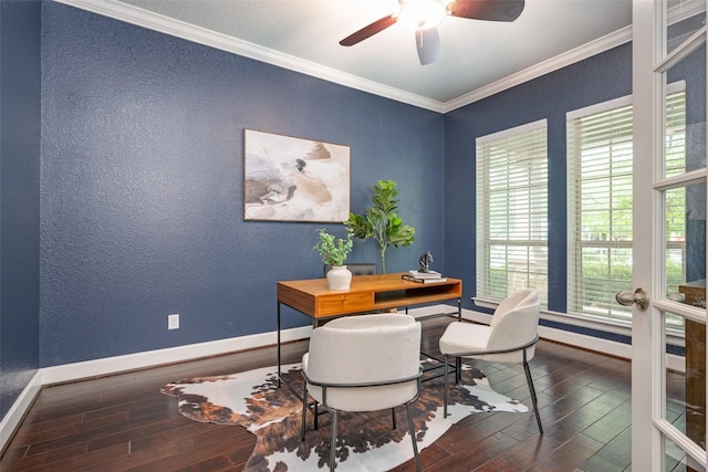 dining room featuring dark wood-style flooring, an inviting chandelier, visible vents, baseboards, and arched walkways