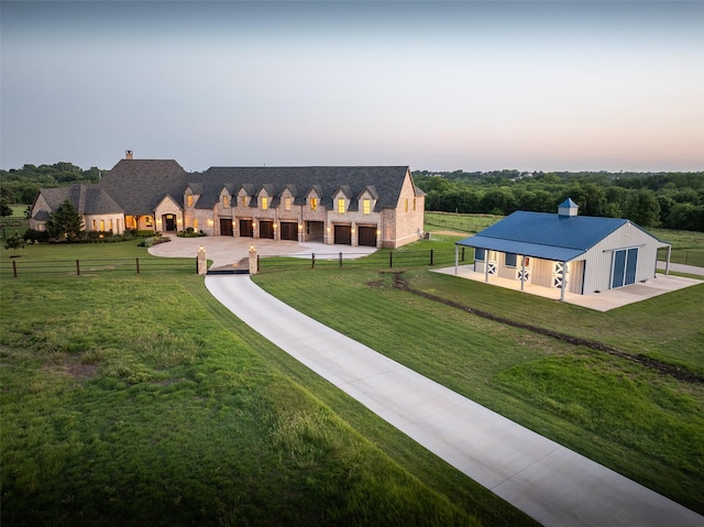 birds eye view of property