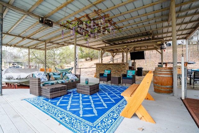 view of patio / terrace with outdoor lounge area