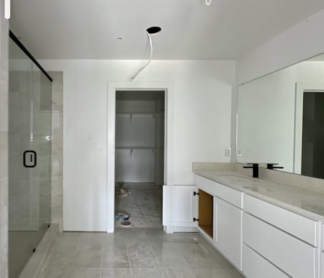 9475 Timberleaf Dr, Dallas, TX 75243 - full bath with vanity and a shower stall