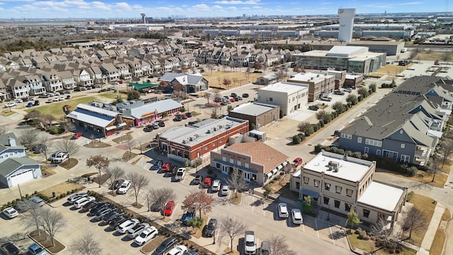 drone / aerial view with a residential view