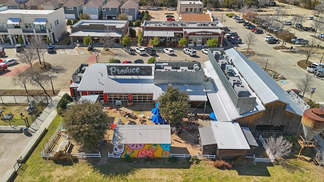 drone / aerial view with a residential view