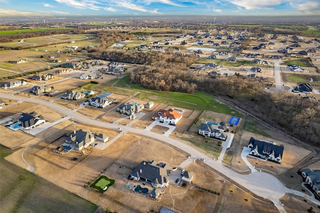 aerial view featuring a residential view