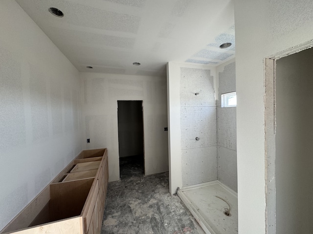 full bathroom with a shower stall