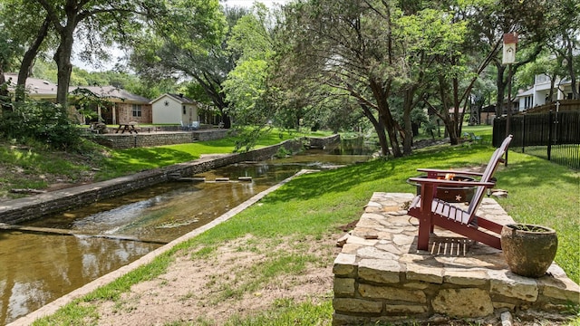 4105 Cimmaron Trl, Granbury, TX 76049 - view of yard featuring a water view