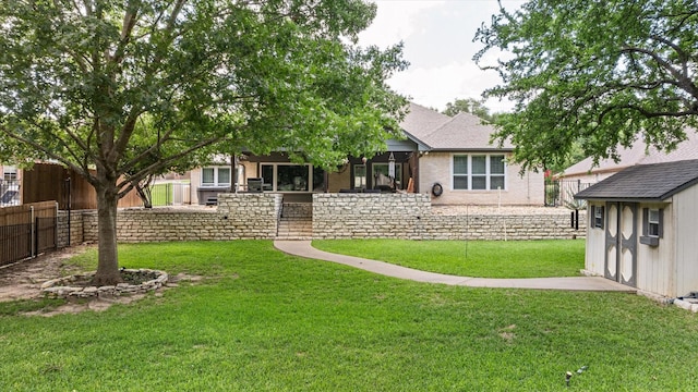 4105 Cimmaron Trl, Granbury, TX 76049 - view of yard featuring an outdoor structure