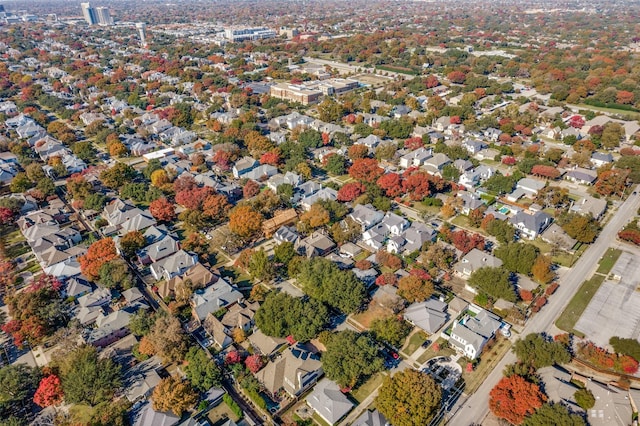 drone / aerial view with a residential view