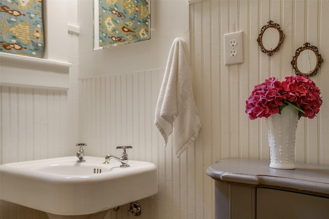 bathroom featuring a sink