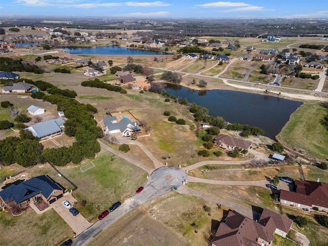2118 Darby Dan Ct, Granbury, TX 76049 - aerial view of property's location with a nearby body of water and nearby suburban area