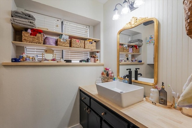 bathroom featuring vanity