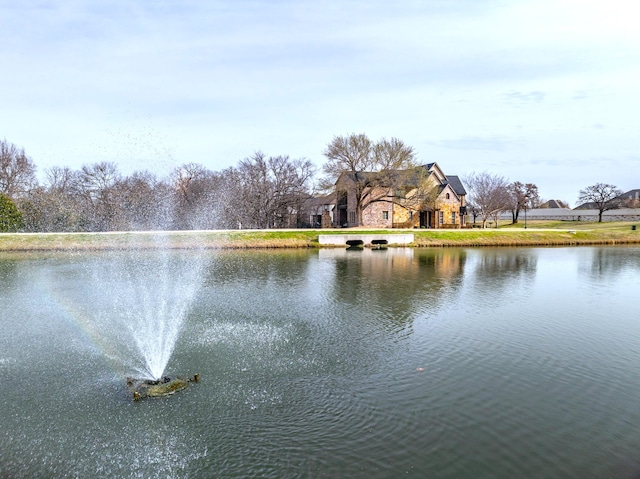 view of water feature