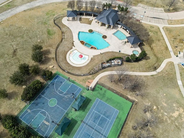 3532 Delaney Dr, Fort Worth, TX 76244 - drone / aerial view of a pool area