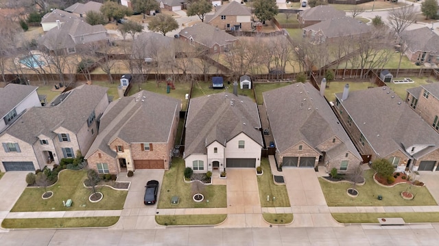 birds eye view of property featuring a residential view