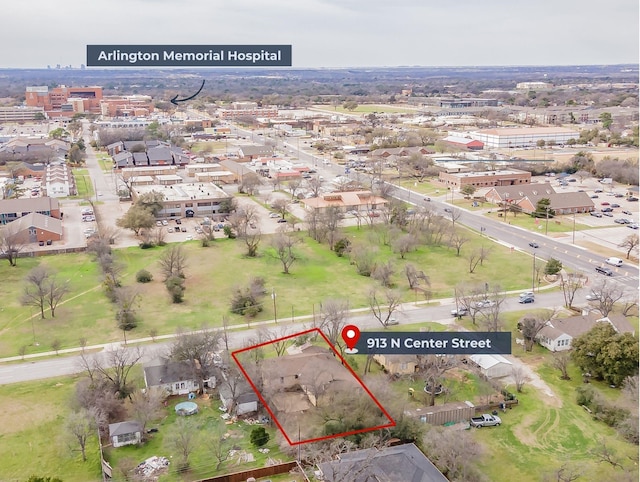 birds eye view of property featuring a residential view