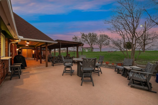 view of patio / terrace featuring outdoor dining space