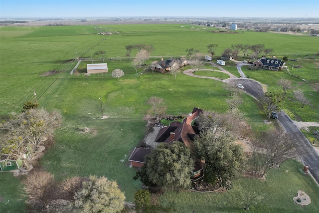 bird's eye view featuring a rural view