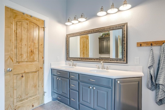 399 Brindley Rd, Maypearl, TX 76064 - full bath featuring a sink, double vanity, and tile patterned flooring