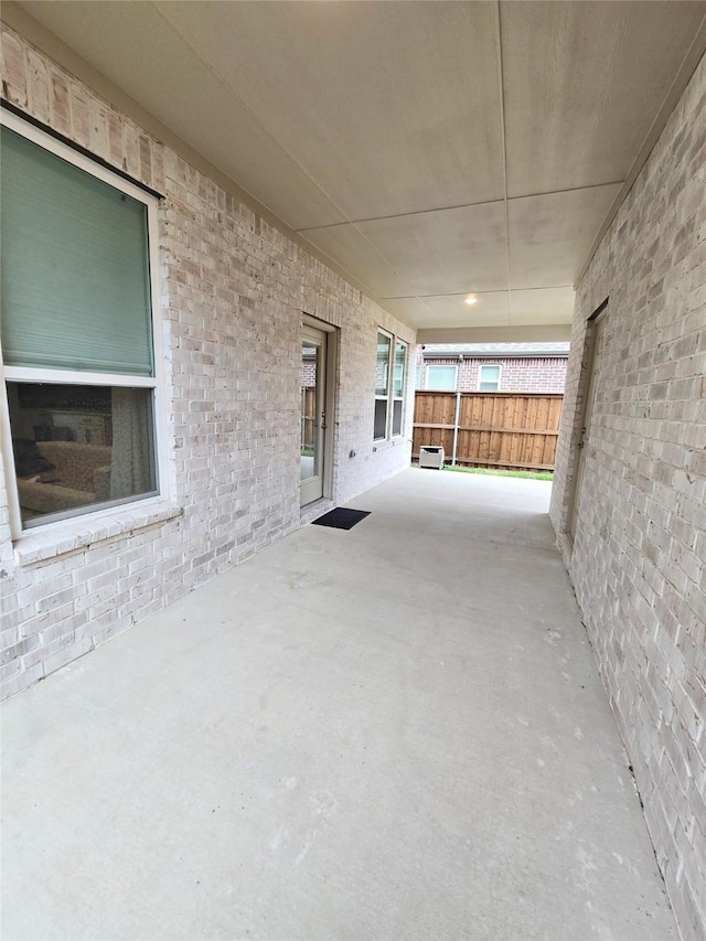 view of patio / terrace with fence