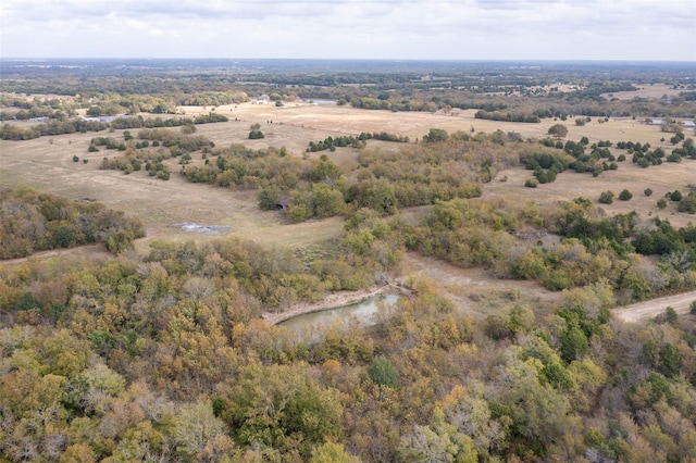 aerial view featuring a rural view