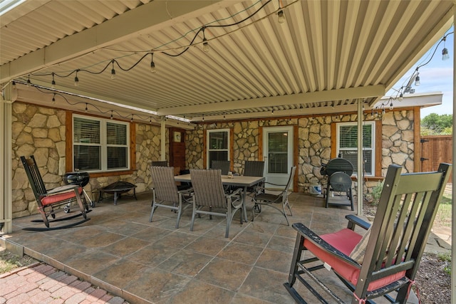 view of patio / terrace with outdoor dining area