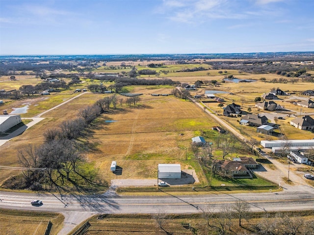 drone / aerial view featuring a rural view