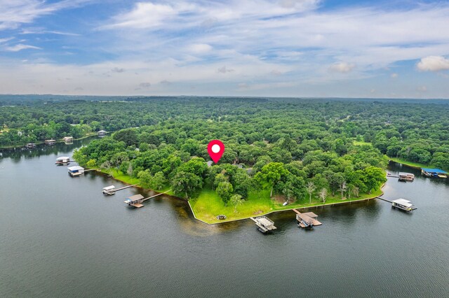 7811 Double Oaks Rd, Athens, TX 75752 - aerial view of a heavily wooded area and a large body of water
