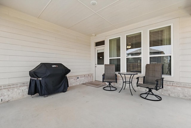 view of patio / terrace featuring area for grilling