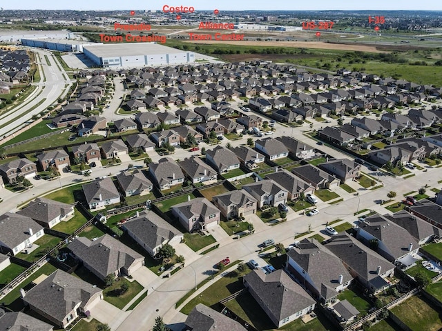 drone / aerial view featuring a residential view