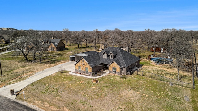 136 Clara Lee Ln, Springtown, TX 76082 - view from above of property