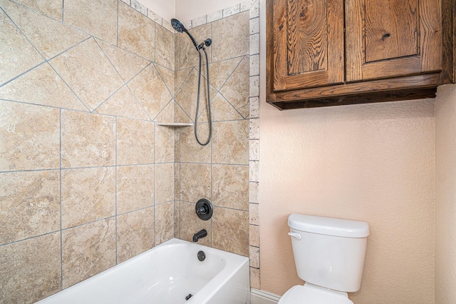 136 Clara Lee Ln, Springtown, TX 76082 - bathroom featuring toilet and tub / shower combination