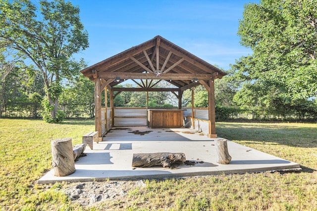 136 Clara Lee Ln, Springtown, TX 76082 - wooden terrace with a gazebo